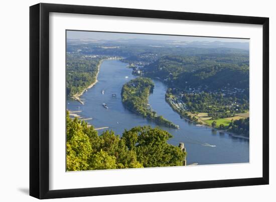 Germany, the Rhine, Siebengebirge, Bonn, Kšnigswinter, Island Nonnenwerth-Chris Seba-Framed Premium Photographic Print