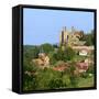 Germany, Thuringia, Eichsfeld (Region), Rimbach (District) and Castle Hanstein-Andreas Vitting-Framed Stretched Canvas