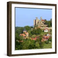 Germany, Thuringia, Eichsfeld (Region), Rimbach (District) and Castle Hanstein-Andreas Vitting-Framed Photographic Print