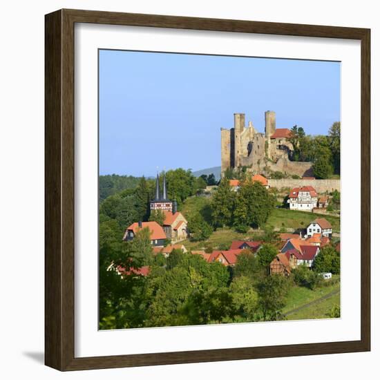 Germany, Thuringia, Eichsfeld (Region), Rimbach (District) and Castle Hanstein-Andreas Vitting-Framed Photographic Print