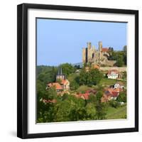 Germany, Thuringia, Eichsfeld (Region), Rimbach (District) and Castle Hanstein-Andreas Vitting-Framed Photographic Print