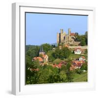 Germany, Thuringia, Eichsfeld (Region), Rimbach (District) and Castle Hanstein-Andreas Vitting-Framed Photographic Print