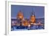 Germany, Thuringia, Erfurt, Domplatz, Severichurch-Harald Schšn-Framed Photographic Print