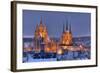 Germany, Thuringia, Erfurt, Domplatz, Severichurch-Harald Schšn-Framed Photographic Print