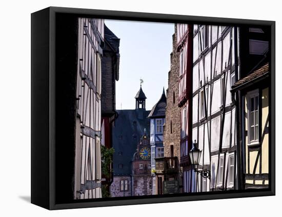 Germany, View from the Market to the Town Hall-K. Schlierbach-Framed Stretched Canvas