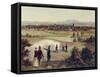 Germany, View of Bayreuth in 1860 by J. Konitzer-null-Framed Stretched Canvas