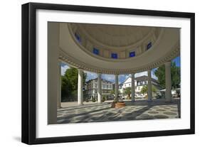 Germany, Weser Hills, Lower Saxony, Bad Pyrmont, Covered Walk-Chris Seba-Framed Photographic Print