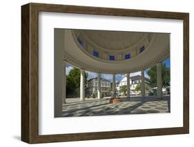 Germany, Weser Hills, Lower Saxony, Bad Pyrmont, Covered Walk-Chris Seba-Framed Photographic Print