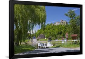 Germany, Weserbergland (Weser Mountainous Country), Lower Saxony, Polle, Weser Ferry-Chris Seba-Framed Photographic Print