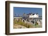 Germany, Western Pomerania, Island Usedom, Seaside Resort Ahlbeck, Pier, Beach Chairs-Chris Seba-Framed Photographic Print