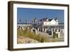 Germany, Western Pomerania, Island Usedom, Seaside Resort Ahlbeck, Pier, Beach Chairs-Chris Seba-Framed Premium Photographic Print