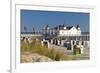 Germany, Western Pomerania, Island Usedom, Seaside Resort Ahlbeck, Pier, Beach Chairs-Chris Seba-Framed Photographic Print