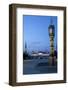 Germany, Western Pomerania, Island Usedom, Seaside Resort Ahlbeck, Pier, Column Clock, Evening-Chris Seba-Framed Photographic Print