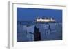 Germany, Western Pomerania, Island Usedom, Seaside Resort Ahlbeck, Pier, Evening-Chris Seba-Framed Photographic Print