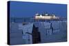 Germany, Western Pomerania, Island Usedom, Seaside Resort Ahlbeck, Pier, Evening-Chris Seba-Stretched Canvas