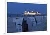 Germany, Western Pomerania, Island Usedom, Seaside Resort Ahlbeck, Pier, Evening-Chris Seba-Framed Photographic Print