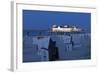 Germany, Western Pomerania, Island Usedom, Seaside Resort Ahlbeck, Pier, Evening-Chris Seba-Framed Photographic Print