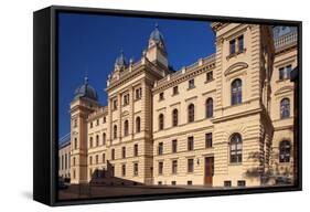 Germany, Western Pomerania, Schwerin, Mecklenburg State Theatre-Chris Seba-Framed Stretched Canvas