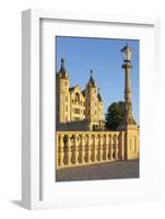 Germany, Western Pomerania, Schwerin Palace, Evening Sun-Chris Seba-Framed Photographic Print