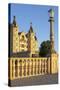 Germany, Western Pomerania, Schwerin Palace, Evening Sun-Chris Seba-Stretched Canvas