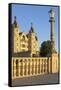 Germany, Western Pomerania, Schwerin Palace, Evening Sun-Chris Seba-Framed Stretched Canvas