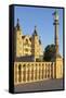 Germany, Western Pomerania, Schwerin Palace, Evening Sun-Chris Seba-Framed Stretched Canvas