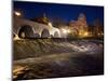 Germany, Wetzlar, Night Lighting, Lahn Wehr-K. Schlierbach-Mounted Photographic Print