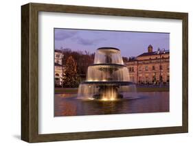 Germany, Wiesbaden, Health Resort House, Well, Dusk-Catharina Lux-Framed Photographic Print