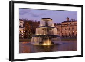 Germany, Wiesbaden, Health Resort House, Well, Dusk-Catharina Lux-Framed Photographic Print