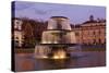 Germany, Wiesbaden, Health Resort House, Well, Dusk-Catharina Lux-Stretched Canvas