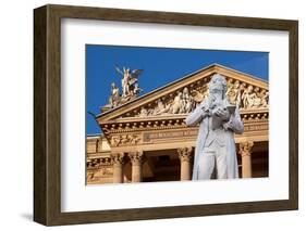 Germany, Wiesbaden, Hessian State Theatre, Schiller Monument-Catharina Lux-Framed Photographic Print