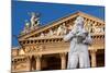 Germany, Wiesbaden, Hessian State Theatre, Schiller Monument-Catharina Lux-Mounted Photographic Print