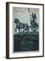 Germany XIth Olympiad Berlin 1936, Poster Depicts a Profile View of the 'Quadriga'-null-Framed Art Print