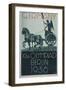 Germany XIth Olympiad Berlin 1936, Poster Depicts a Profile View of the 'Quadriga'-null-Framed Art Print