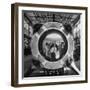 Germaqn Scientist Wernher Von Braun Examining a Jet Engine-null-Framed Photographic Print