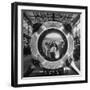 Germaqn Scientist Wernher Von Braun Examining a Jet Engine-null-Framed Photographic Print