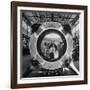 Germaqn Scientist Wernher Von Braun Examining a Jet Engine-null-Framed Photographic Print