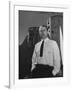 Germaqn Scientist Wernher Von Braun Posing for a Picture-null-Framed Photographic Print