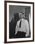 Germaqn Scientist Wernher Von Braun Posing for a Picture-null-Framed Photographic Print