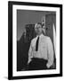 Germaqn Scientist Wernher Von Braun Posing for a Picture-null-Framed Photographic Print