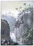 Explorers with Humboldt's expedition at the basalt cliffs at Regla, Mexico, c1820-1839-Gerolamo Fumagalli-Giclee Print