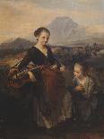 The Woman Playing the Hurdy Gurdy, 1857-Gerolamo Induno-Giclee Print