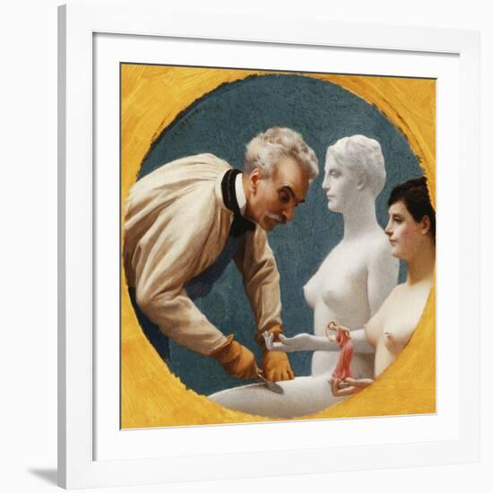 Gerome and Tanagra-Jean Leon Gerome-Framed Giclee Print