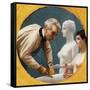 Gerome and Tanagra-Jean Leon Gerome-Framed Stretched Canvas