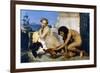 Gerome: Cockfight, 1846-Jean Leon Gerome-Framed Giclee Print