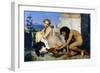 Gerome: Cockfight, 1846-Jean Leon Gerome-Framed Giclee Print