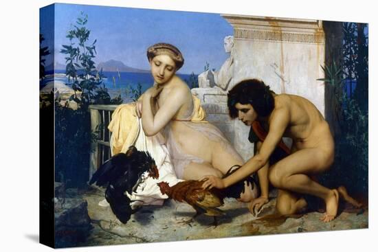 Gerome: Cockfight, 1846-Jean Leon Gerome-Stretched Canvas