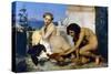 Gerome: Cockfight, 1846-Jean Leon Gerome-Stretched Canvas