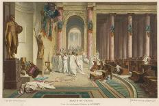 Julius Caesar is Assassinated in the Senate by Brutus and His Companions-Gerome-Laminated Photographic Print