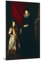Geronima Brignole Sale with Her Daughter, 1627-Sir Anthony Van Dyck-Mounted Giclee Print